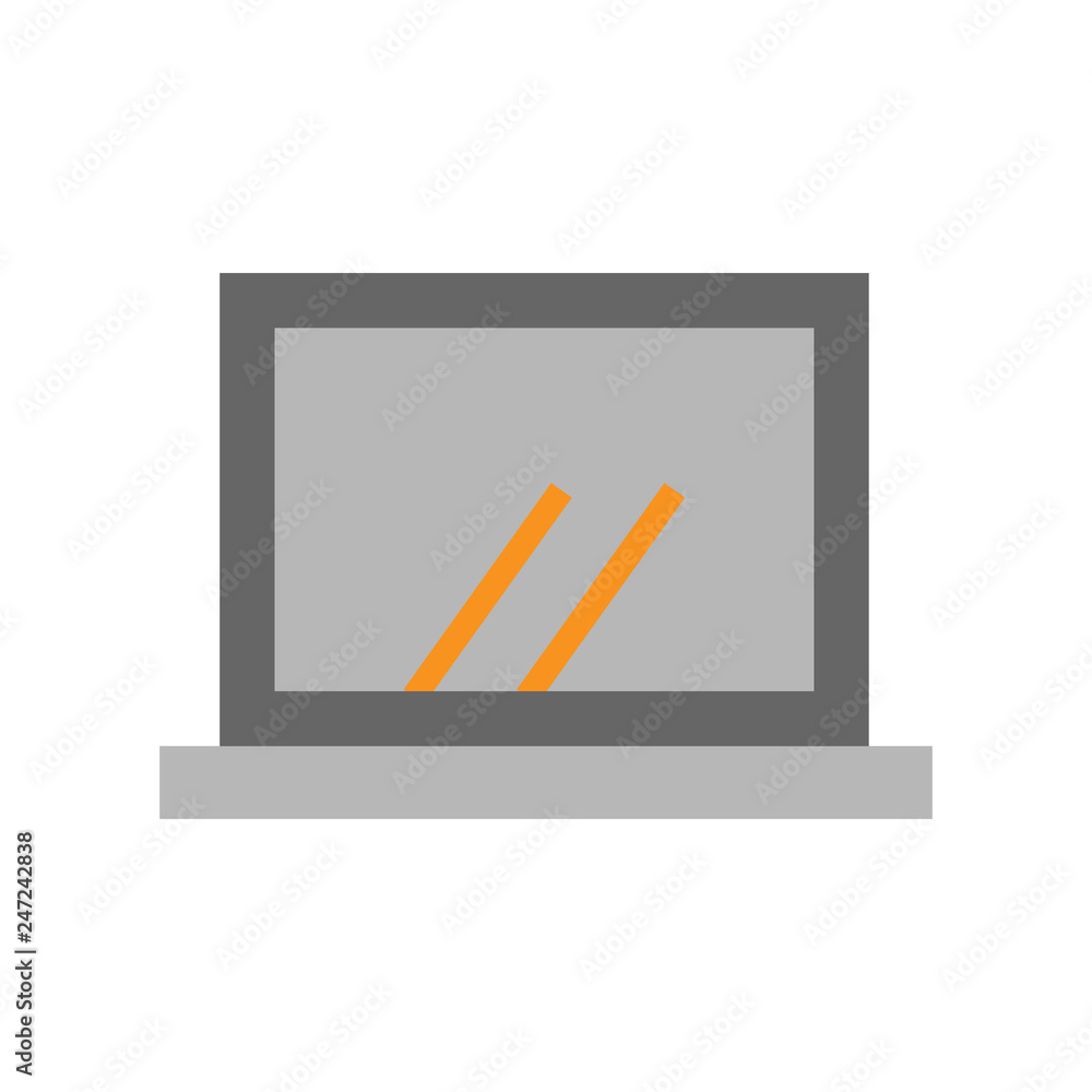 Poster computer, digital icon. element of web desing icon for mobile concept and web apps. detailed compute