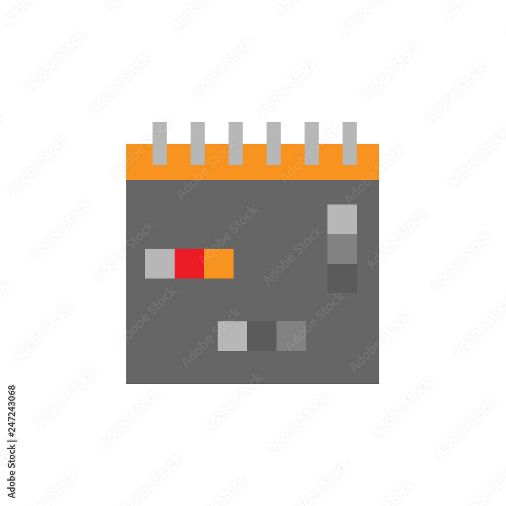 Poster color, design icon. element of web desing icon for mobile concept and web apps. detailed color, desi