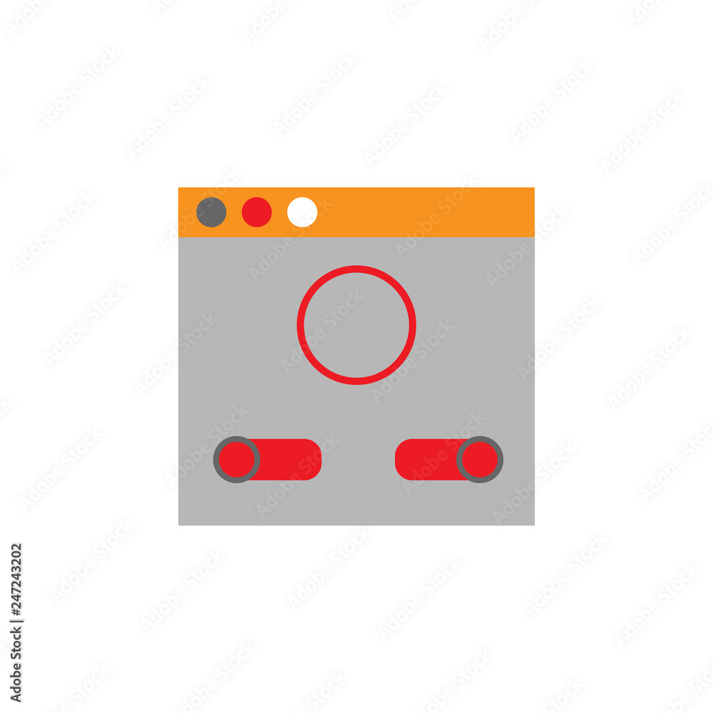 Poster design, layout icon. element of web desing icon for mobile concept and web apps. detailed design, la