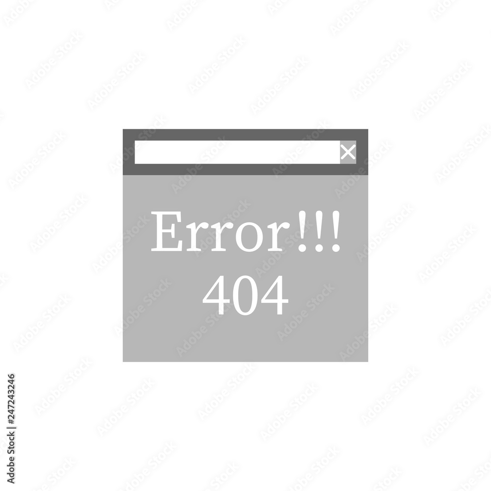 Poster error, layout icon. element of web desing icon for mobile concept and web apps. detailed error, layo