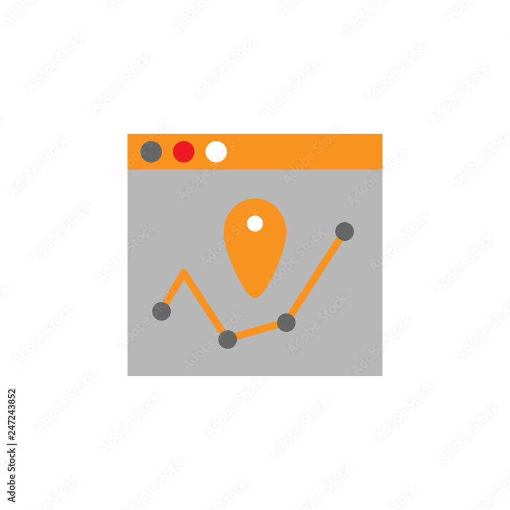 Poster design, navigation icon. element of web desing icon for mobile concept and web apps. detailed design