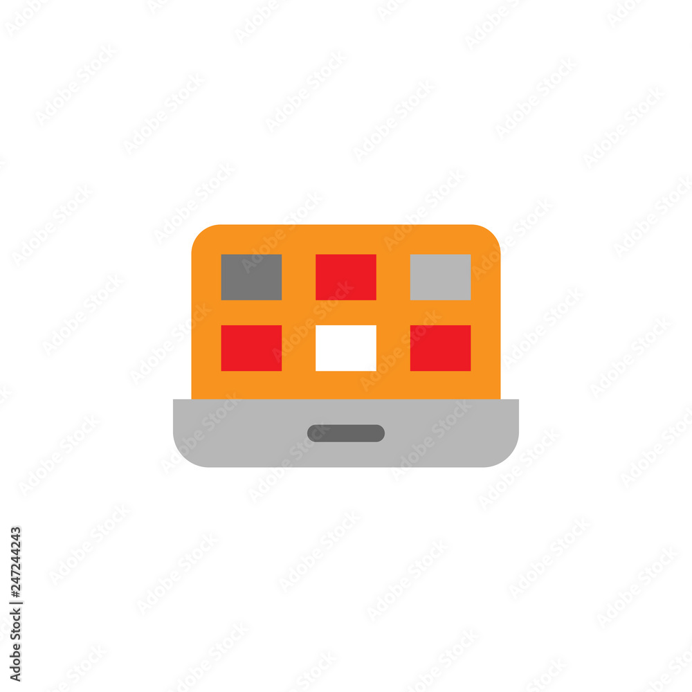 Poster electronics, computing icon. element of web desing icon for mobile concept and web apps. detailed el