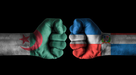 Fototapeta premium Algeria vs Dominican republic