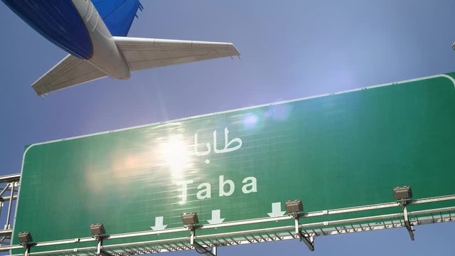 Airplane Take off Taba
