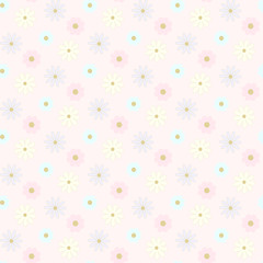 Spring Pink Floral Seamless Pattern