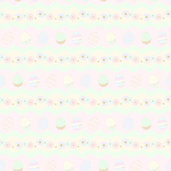 Pastel Easter Eggs Chevron Seamless Pattern