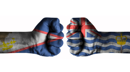 American samoa vs British indian ocean territories