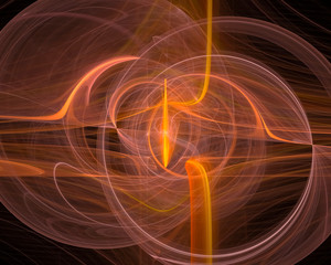 abstract digital fractal, fantasy design