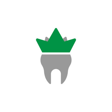 Crown and service icon. Element of Dental Care icon for mobile concept and web apps. Detailed Crown and service icon can be used for web and mobile