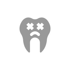Bad and unhealthy icon. Element of Dental Care icon for mobile concept and web apps. Detailed Bad and unhealthy icon can be used for web and mobile