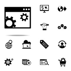 site optimization icon. Seo & Development icons universal set for web and mobile