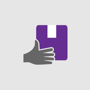 Hand, handed icon. Element of Delivery and Logistics icon for mobile concept and web apps. Detailed Hand, handed icon can be used for web and mobile