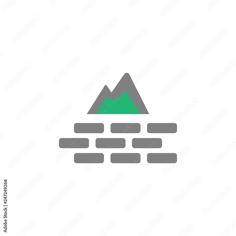 Poster firewall, protection icon. element of cyber and security icon for mobile concept and web apps. detai