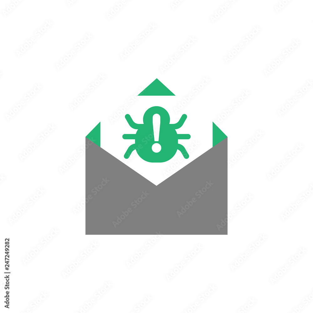 Poster email, spam icon. element of cyber and security icon for mobile concept and web apps. detailed email