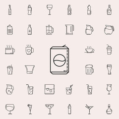 can of soda dusk icon. Drinks & Beverages icons universal set for web and mobile