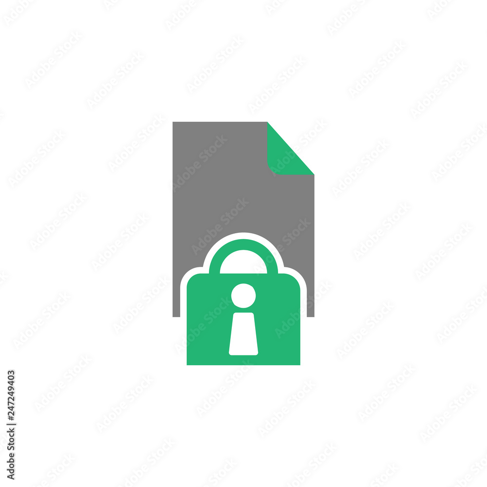 Poster document, file icon. element of cyber and security icon for mobile concept and web apps. detailed do