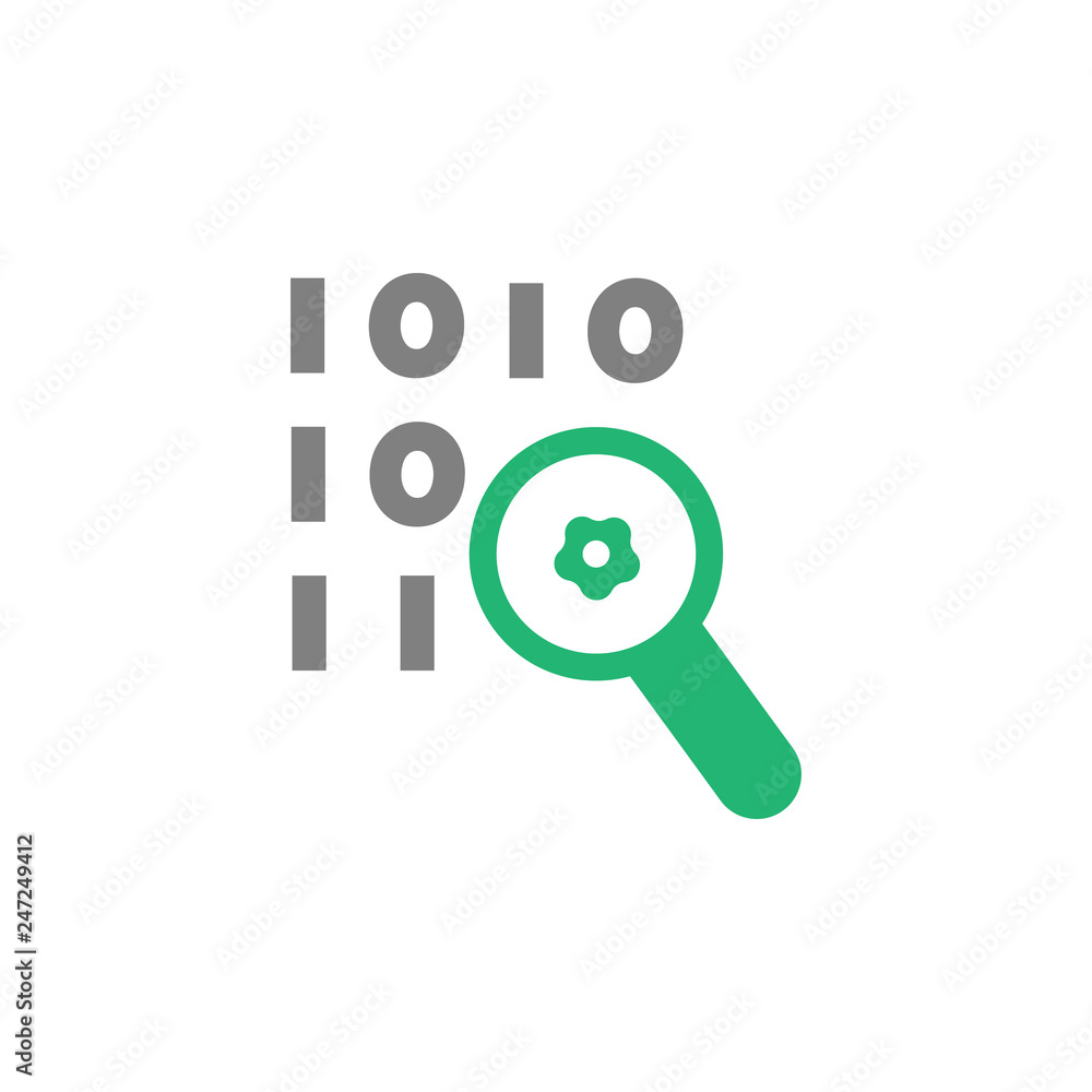 Poster bug, data icon. element of cyber and security icon for mobile concept and web apps. detailed bug, da