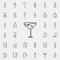 glass of cocktail dusk icon. Drinks & Beverages icons universal set for web and mobile