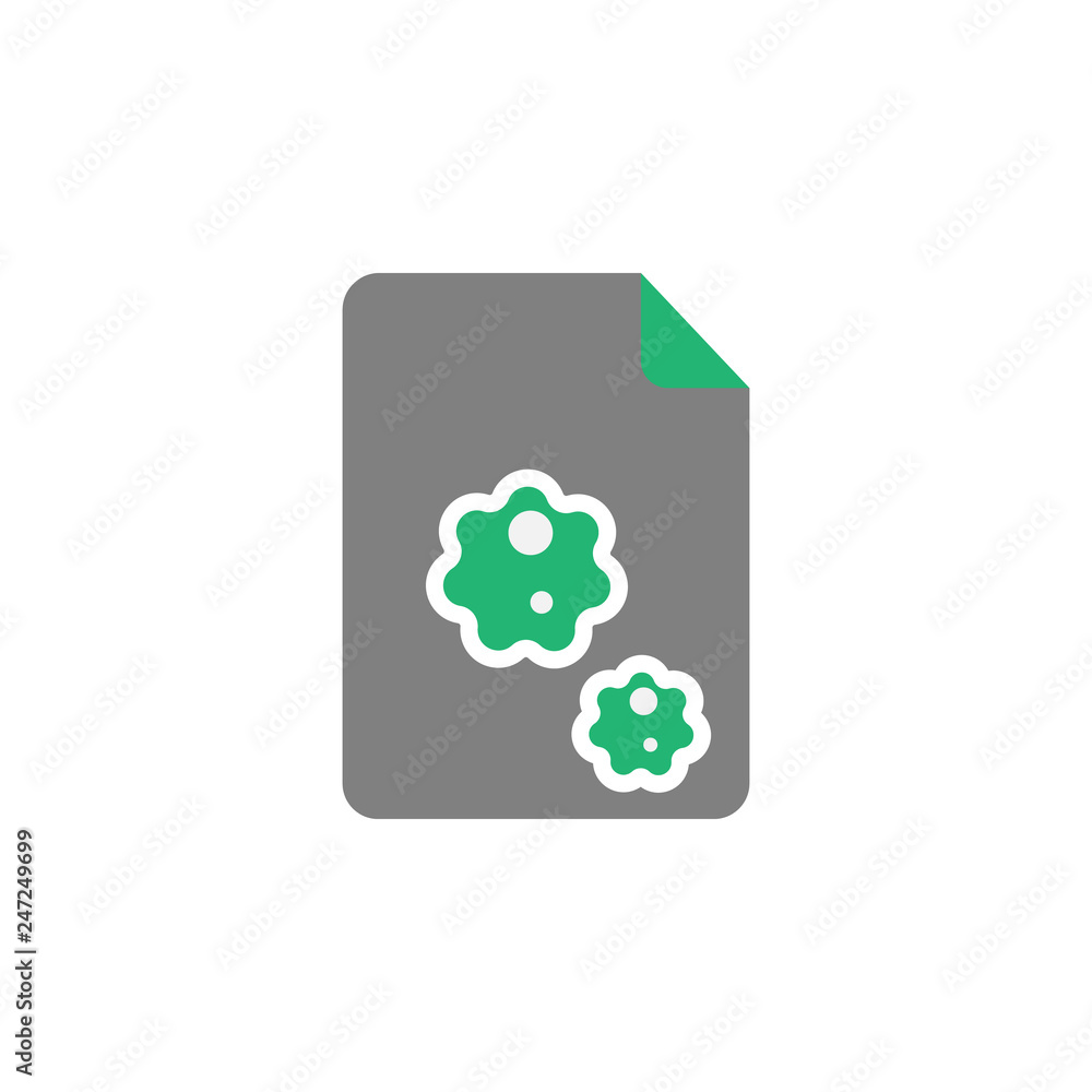 Poster file, infected icon. element of cyber and security icon for mobile concept and web apps. detailed fi