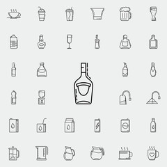 bottle of alcohol dusk icon. Drinks & Beverages icons universal set for web and mobile