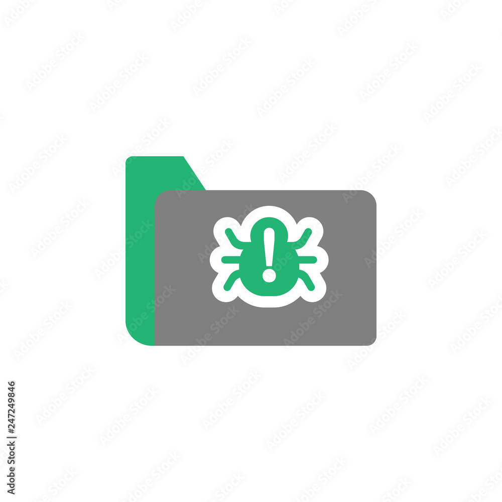 Poster folder, hacker icon. element of cyber and security icon for mobile concept and web apps. detailed fo