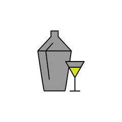 Alcohol, beverage. Element of Casino icon for mobile concept and web apps. Detailed Alcohol, beverage can be used for web and mobile