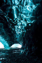 Inside an Ice Cave background