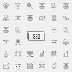 SEO icon. seo and online marketing icons universal set for web and mobile