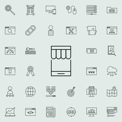online store icon. seo and online marketing icons universal set for web and mobile