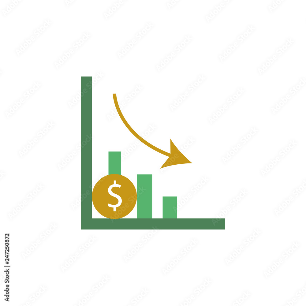 Poster banking, statistics icon. element of web money and banking icon for mobile concept and web apps. det
