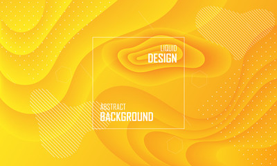 Liquid color abstract background design. Fluid vector gradient design for banner, post