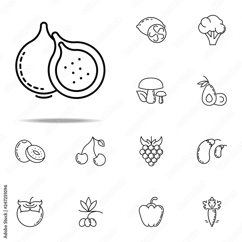 Poster mango dusk style icon. vegetables icons universal set for web and mobile