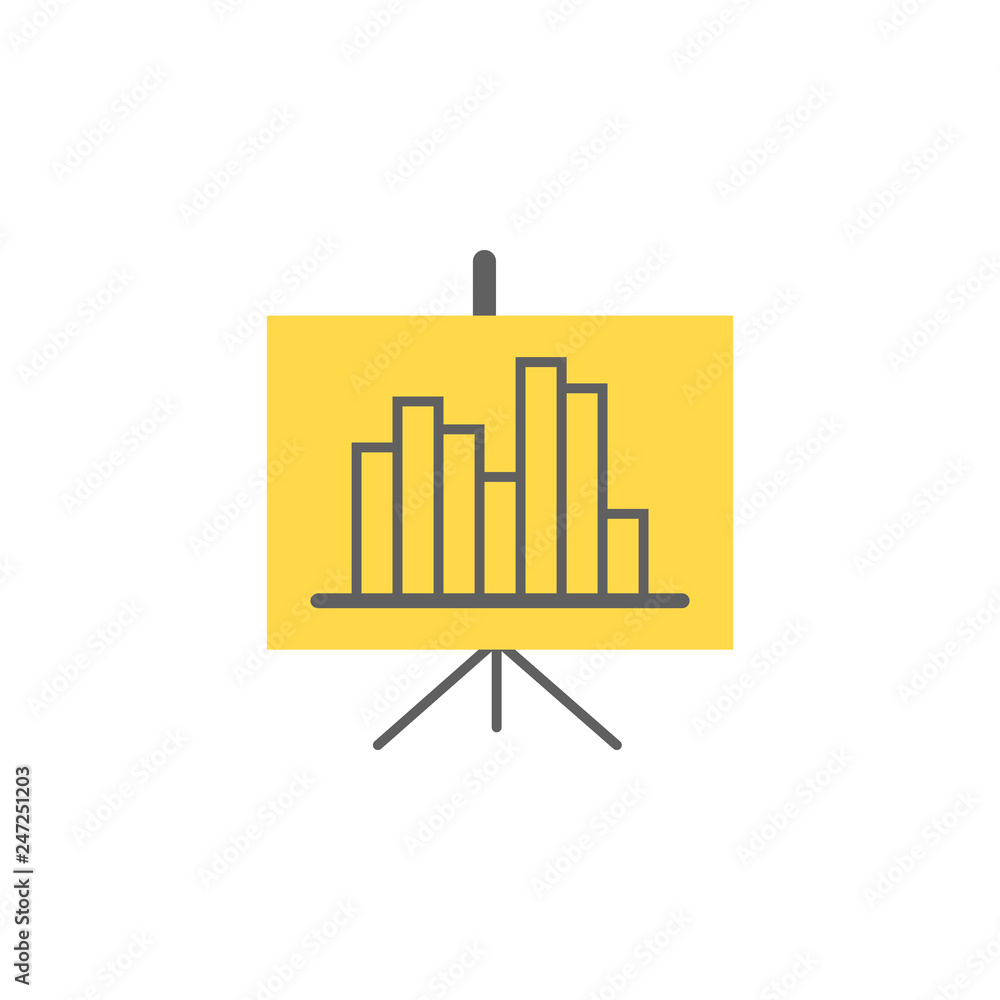 Poster banking, presentation icon. element of web money and banking icon for mobile concept and web apps. d