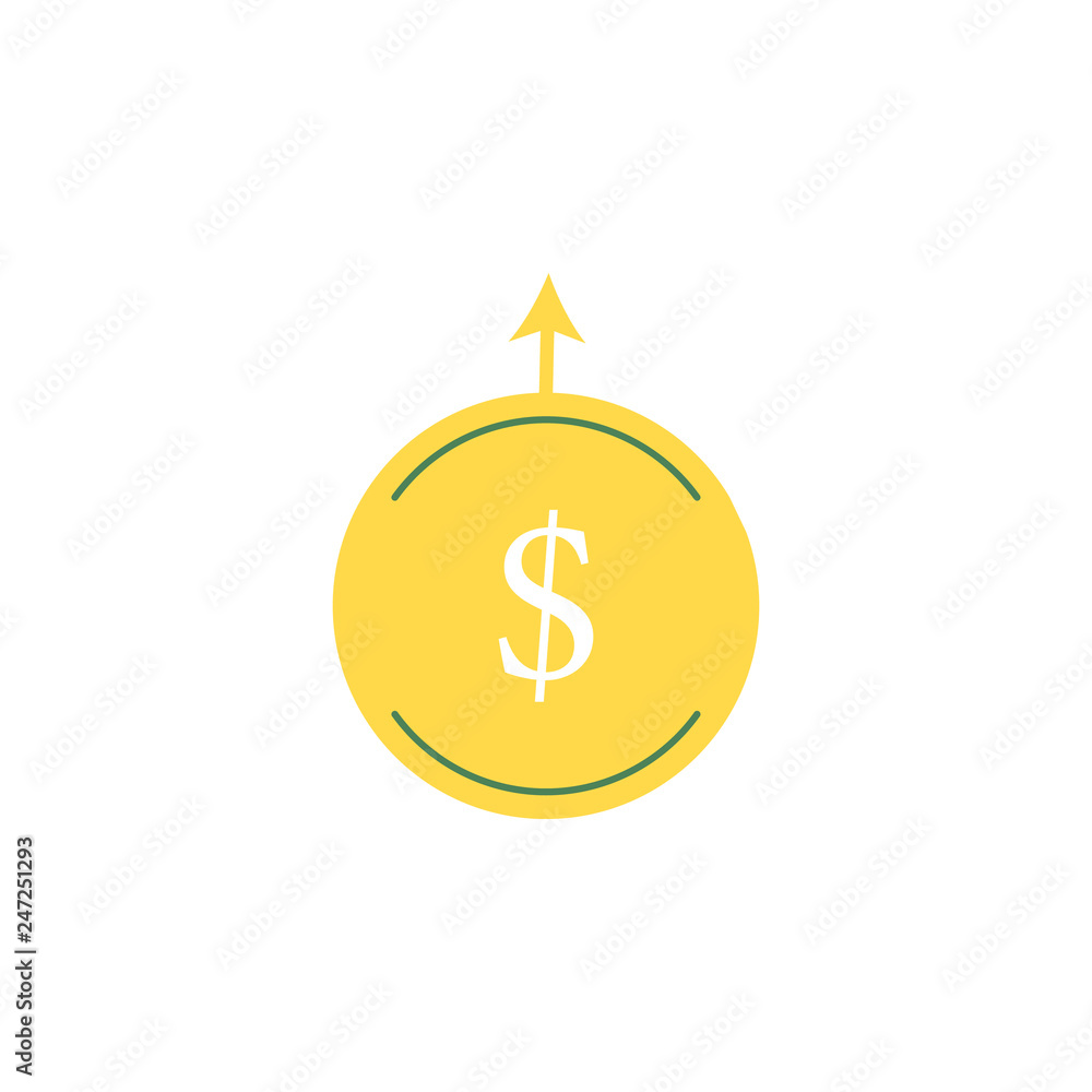 Poster banking, currency icon. element of web money and banking icon for mobile concept and web apps. detai