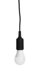 New light bulb for lamp on white background