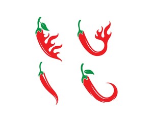 Chili logo vector template illustration