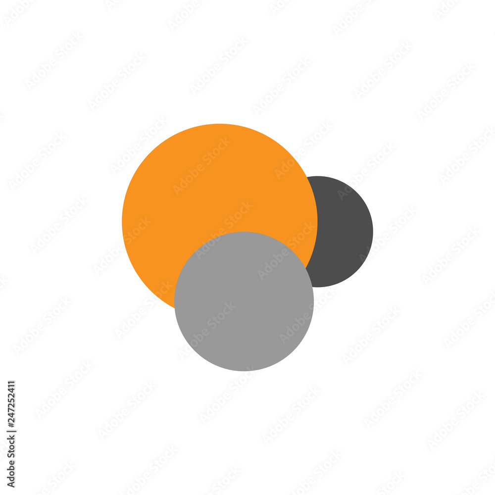 Poster analytics and circles icon. element of financial, diagrams and reports icon for mobile concept and w