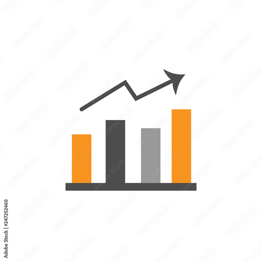 Poster finance and reports icon. element of financial, diagrams and reports icon for mobile concept and web
