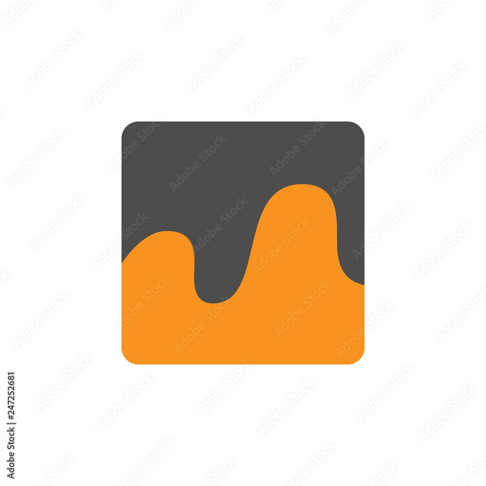 Poster curve and diagram icon. element of financial, diagrams and reports icon for mobile concept and web a