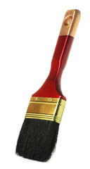 New paint brush on white background. Decorating tool