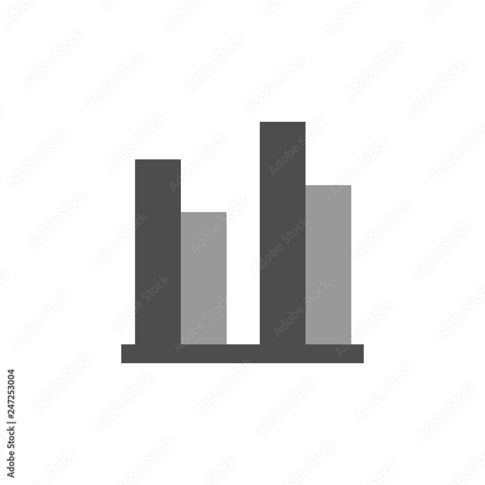 Poster analytics and bars icon. element of financial, diagrams and reports icon for mobile concept and web 