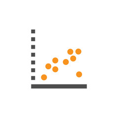 Approximate and dots  icon. Element of financial, diagrams and reports icon for mobile concept and web apps. Detailed Approximate and dots  icon can be used for web and mobile