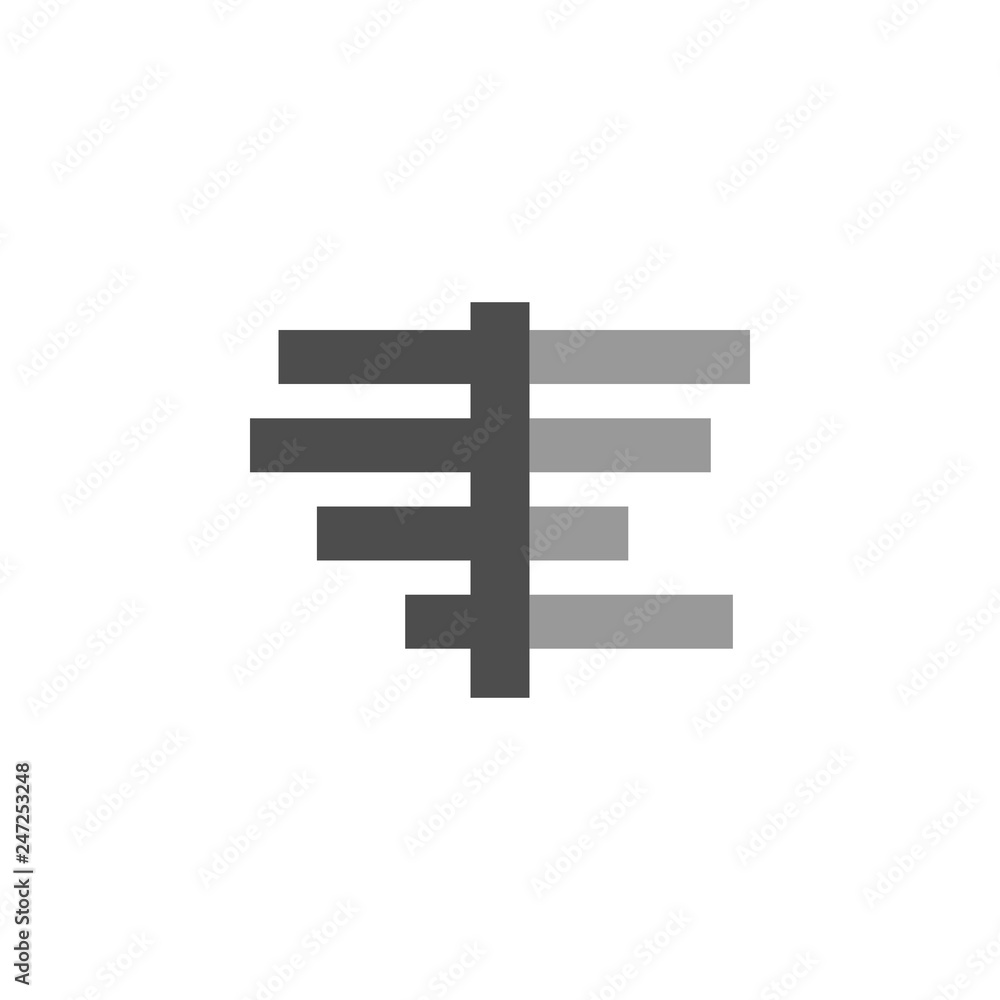 Poster bars and expenses icon. element of financial, diagrams and reports icon for mobile concept and web a