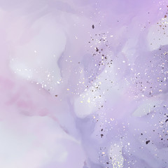 Magical Purple Glitter Marble