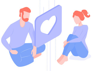 The young couple dared to take a serious step in life. Planning a child, pregnancy, love. The beginning of a new relationship.