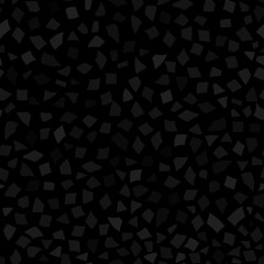 Abstract seamless pattern of small pieces of paper or splinters of ceramics of different sizes in black and gray colors