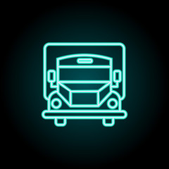 Delivery icon. Elements of Logistics in neon style icons. Simple icon for websites, web design, mobile app, info graphics
