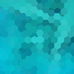Obraz na płótnie Canvas Abstract background consisting of blue hexagons. Geometric design for business presentations or web template banner flyer. Vector illustration