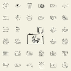 camera outine icon. Photo and camera icons universal set for web and mobile