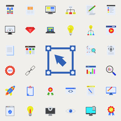 definition of drawing angles colored icon. Programming sticker icons universal set for web and mobile